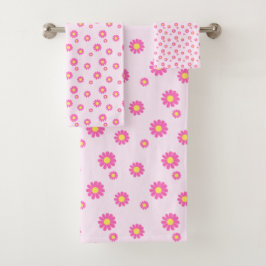 Daisy Pink Bad Handdoek