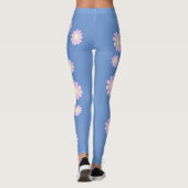 Daisy Pink Blue Leggings (Achterkant)