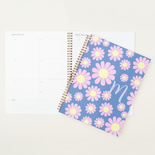 Daisy Pink Blue Planner (Display)