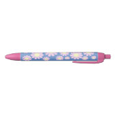 Daisy Pink Blue Zwarte Inkt Pen (Bodem)