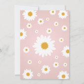 Daisy Pink Elke Leeftijd Verjaardag Uitnodiging (Achterkant)