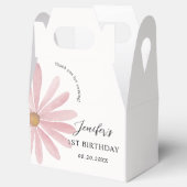 Daisy Pink Girl eerste verjaardagsfeestje Bedankdoosjes (Geopend)