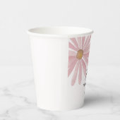 Daisy Pink Girl eerste verjaardagsfeestje Papieren Bekers (Rechts)