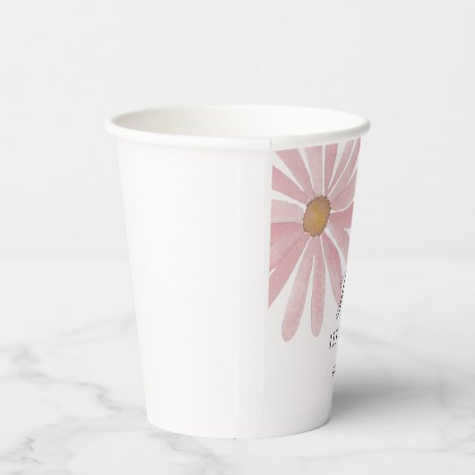 Daisy Pink Girl eerste verjaardagsfeestje Papieren Bekers (Rechts)