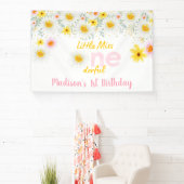 Daisy Pink Gold Little Miss Onederful Birthday Spandoek (Insitu)