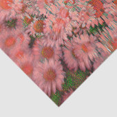 Daisy Pink Green Boho Hippie  Floral Art Tissuepapier (Detail)