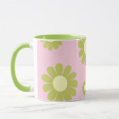 Daisy Pink Green Mok (Links)