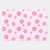 Daisy Pink Inpakpapier Vel (Voorkant 2)