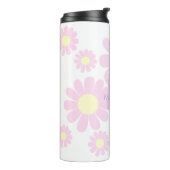 Daisy Pink Monogram Thermosbeker (Gedraaid links)