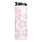 Daisy Pink Monogram Thermosbeker (Geroteerd rechts)