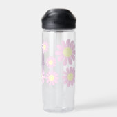 Daisy Pink Monogram Waterfles (Achterkant)