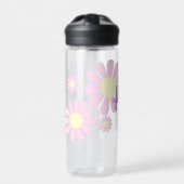 Daisy Pink Monogram Waterfles (Voorkant)