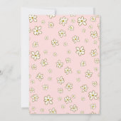 Daisy Pink Sommige konijntje wordt een 1e verjaard Kaart (Achterkant)