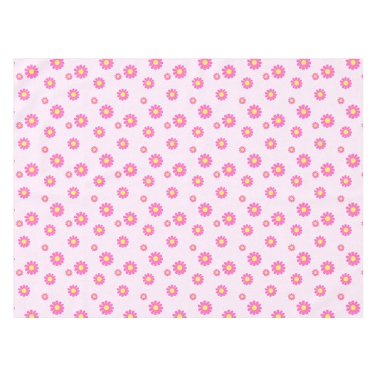 Daisy Pink Tafelkleed (Voorkant (Horizontaal))