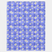 Daisy Play Blues Fleece Deken (Voorkant)