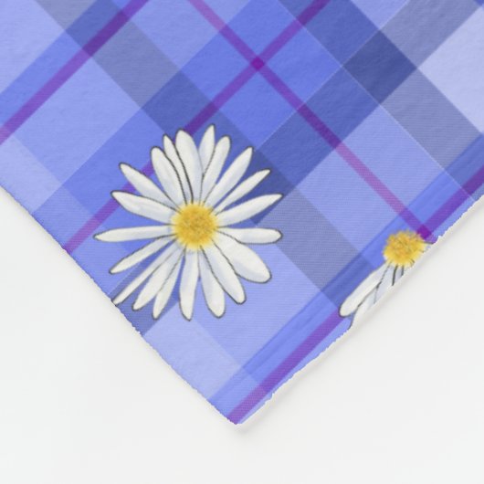 Daisy Play Blues Fleece Deken (Hoek)