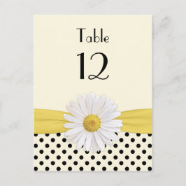 Daisy Polka Dot Special Occasion Tafel Kaart