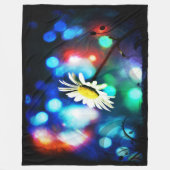 Daisy Pop Art Fleece Deken (Voorkant)