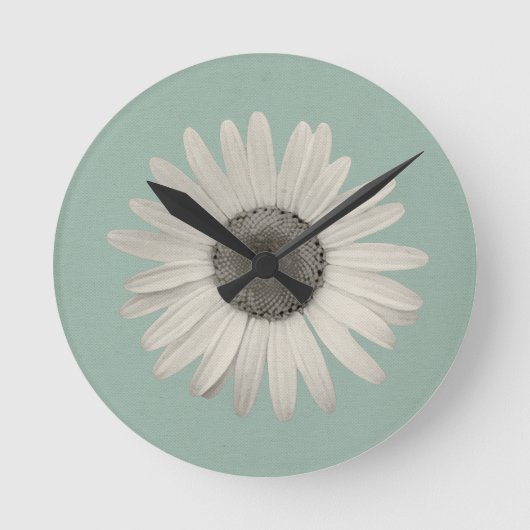 Daisy Pop van Color Seafoam Green Ronde Klok (Voorkant)