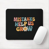 Daisy Positive Growth Mindset Retro Teacher Back T Muismat (Met muis)