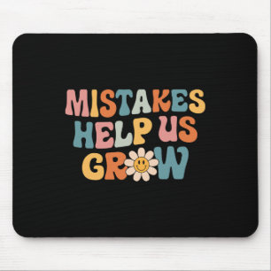 Daisy Positive Growth Mindset Retro Teacher Back T Muismat