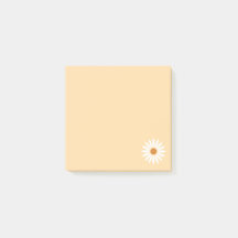 Daisy Post It Notes/Yellow