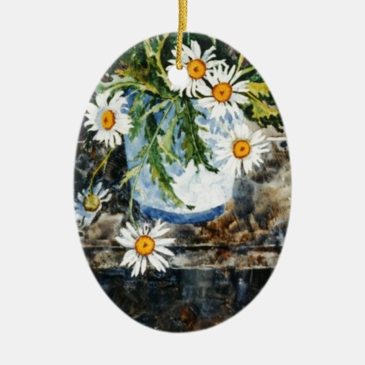 "Daisy Pot" Floral Ornament (Voorkant)