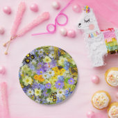 Daisy ,Primrose, Daffodil Flowers Papieren Bordje (Feest)