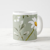 Daisy Print Coffee Mug Wraparound Design  Grote Koffiekop (Voorkant rechts)