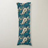 Daisy Print Home Styling Coastal Memory Foam Lichaamskussen (Voorkant Verticaal)