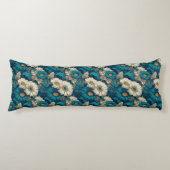 Daisy Print Home Styling Coastal Memory Foam Lichaamskussen (Voorkant)