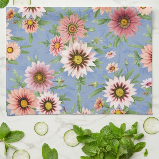 Daisy Print Theedoek (Gevouwen)
