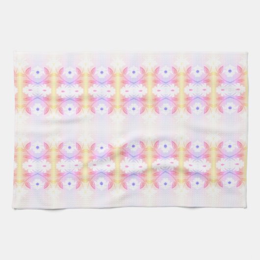  Daisy Print Theedoek met Roze (Horizontaal)