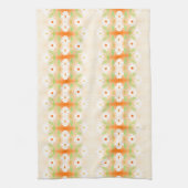  Daisy Print Theedoek met Sinaasappel (Verticaal)
