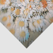 Daisy Print White Flower Art-ontkoppeling Tissuepapier (Detail)