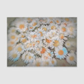 Daisy Print White Flower Art-ontkoppeling Tissuepapier (Voorkant)