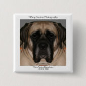 Daisy Promo Vierkante Button 5,1 Cm (Voorkant)