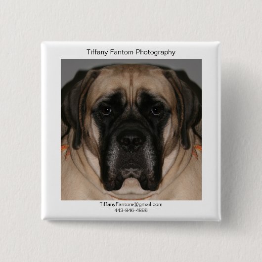 Daisy Promo Vierkante Button 5,1 Cm (Voorkant)