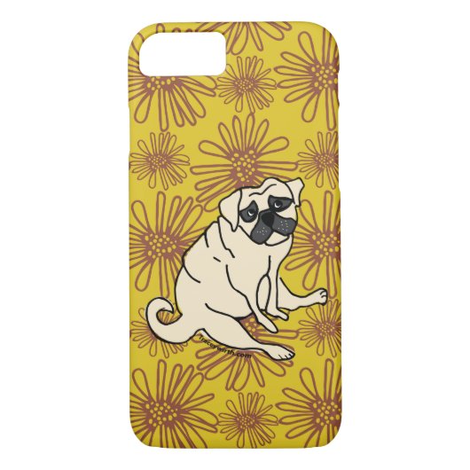 Daisy Pug Phone Hoesje (Achterkant)