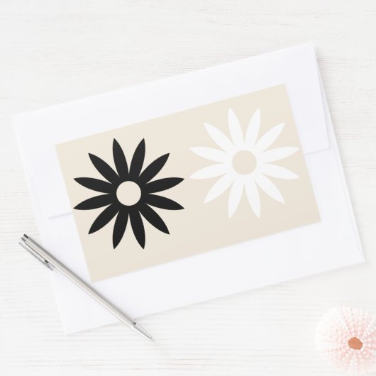 Daisy Rectangle Sticker (Envelop)