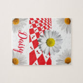 Daisy Red Gecontroleerd Jigzaag Puzzle Legpuzzel (Horizontaal)