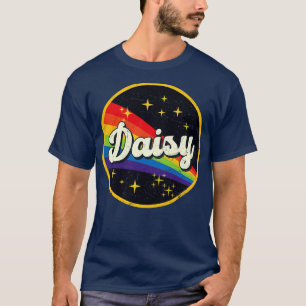 Daisy regenboog in ruimte  grunge stijl t-shirt