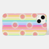 Daisy regenboogstrepen telefoonbehuizing Case-Mate iPhone case (Achterkant (horizontaal))