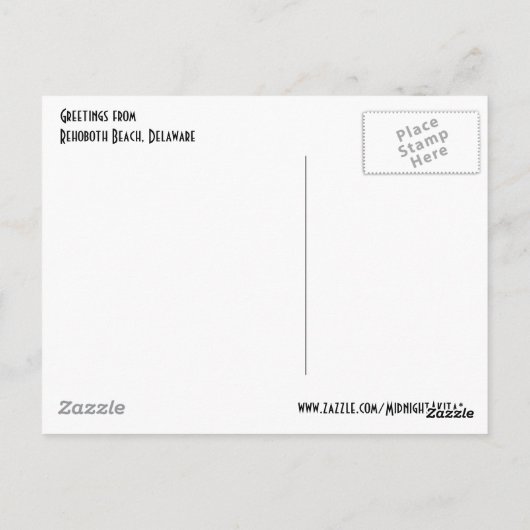 Daisy Rehoboth Beach Briefkaart (Achterkant)