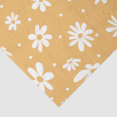 Daisy Retro 70s Groovy Floral ontkoppeling Tissuepapier (Detail)