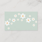 Daisy Retro Baby shower Books for Baby Informatiekaartje (Achterkant)