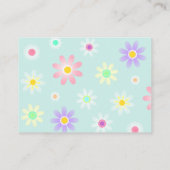 Daisy Retro Baby shower Books for Baby Informatiekaartje (Achterkant)