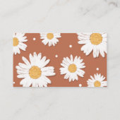 Daisy Retro Baby shower Registry Informatiekaartje (Achterkant)
