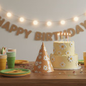 Daisy Retro birthday party hats Feesthoedjes