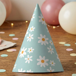 Daisy Retro birthday party hats Feesthoedjes